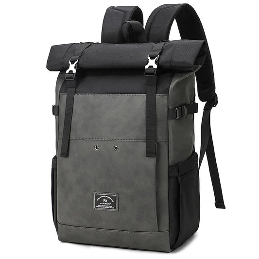 Mochila de Viagem Masculina Impermeável Rolltop