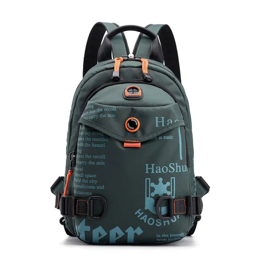 Mochila de Viagem Masculina em Nylon Daypack
