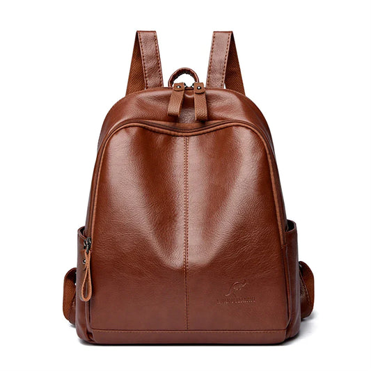Mochila Feminina de Couro Legítimo Bessie