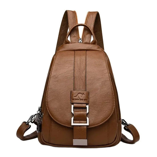 Mochila Feminina de Couro Legítimo Kaylee
