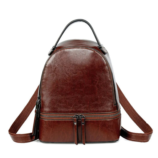 Mochila Feminina de Couro Legítimo Daisy