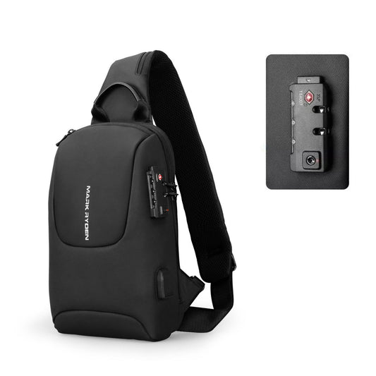 Shoulder Bag Masculina Cadeado Embutido TSA