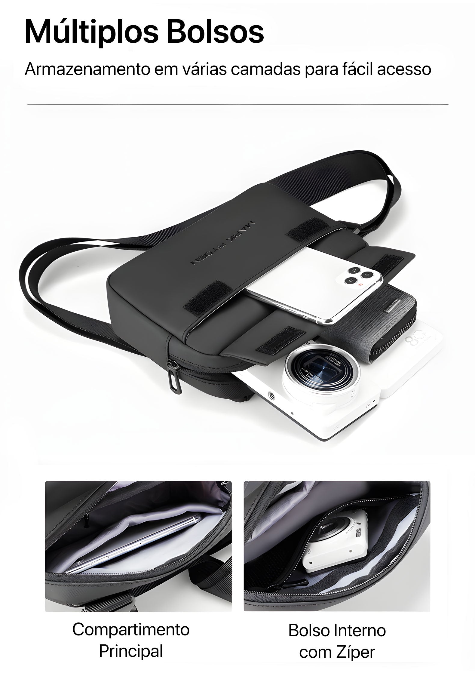 Shoulder Bag Masculina Transversal Kentro 4