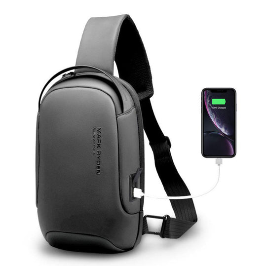 Shoulder Bag Masculina com Porta USB Antifurto Edge