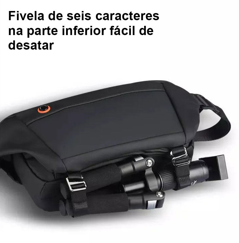 Shoulder Bag com Tela de LED Pochete Modelo Blade 4