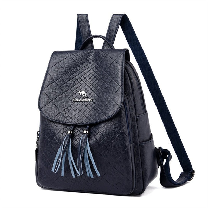 Mochila Feminina de Couro Dina