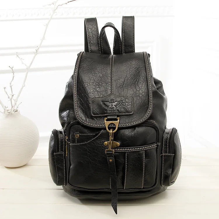 Mochila Feminina De Couro Life