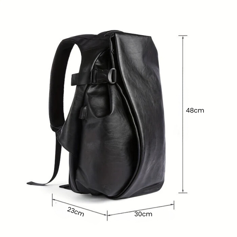 Mochila de Viagem Masculina em Couro - Porta USB
