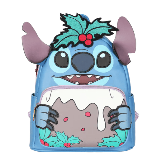 Mochila Escolar Feminina de Couro - Stitch