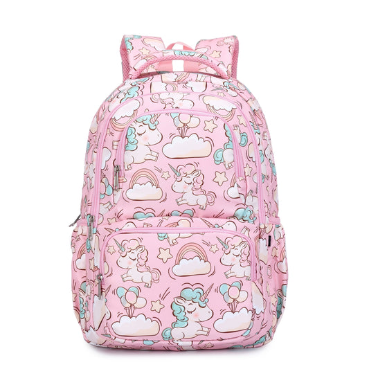 Mochila Escolar Feminina - Unicornio Rosa