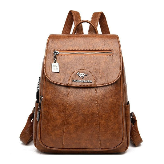 Mochila Feminina de Couro Dolce