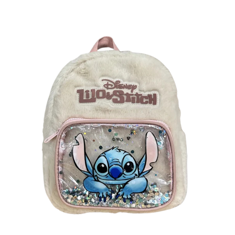 Mochila Feminina Stitch com Lantejoulas