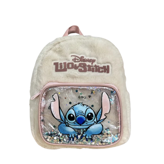 Mochila Feminina Stitch com Lantejoulas
