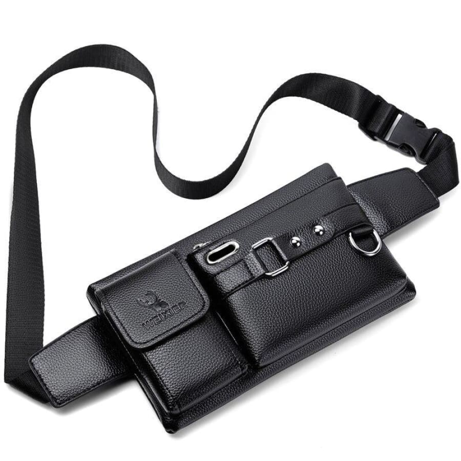 Bag Masculina Transversal de Couro Legítimo