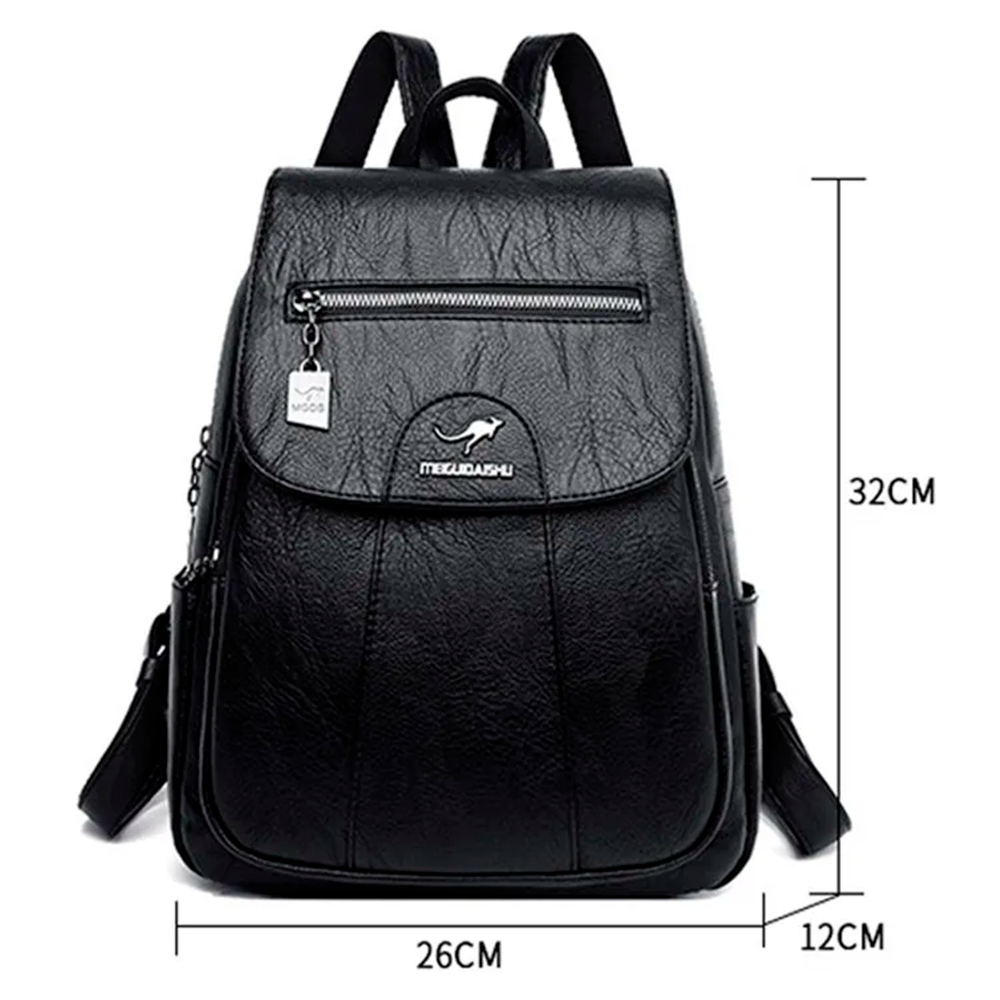 Mochila Feminina de Couro Dolce